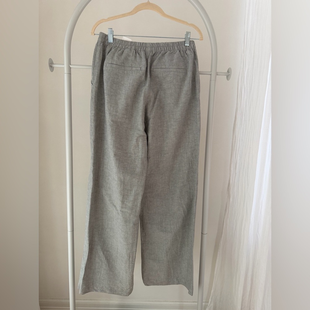 Women’s H&M Gray Linen-Blend Pants